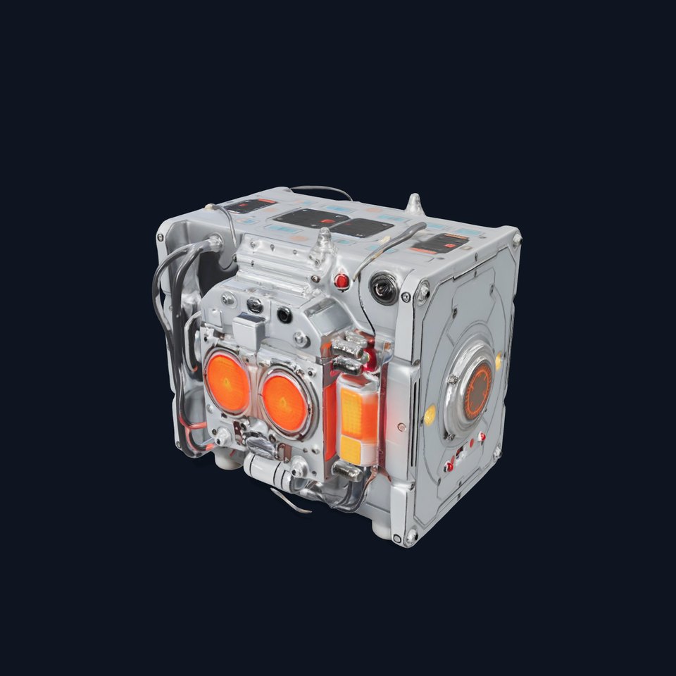 Futuristic Control Device Model Pack with Luminous Displays